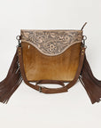 Ohlay Bags OHG191 Cross Body I Hand Tooled Hair-On Genuine Leather Women Bag Western Handbag Purse