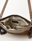 Ohlay Bags OHG191 Cross Body I Hand Tooled Hair-On Genuine Leather Women Bag Western Handbag Purse