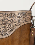Ohlay Bags OHG191 Cross Body I Hand Tooled Hair-On Genuine Leather Women Bag Western Handbag Purse