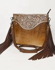 Ohlay Bags OHG191 Cross Body I Hand Tooled Hair-On Genuine Leather Women Bag Western Handbag Purse