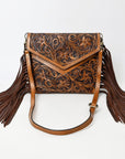 American Darling Envelope Hand Tooled Genuine Leather Women Bag Western Handbag Purse | for Cute