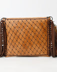 American Darling Envelope Hand Tooled Genuine Leather Women Bag Western Handbag Purse | for Cute
