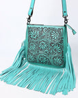 American Darling Hand Tooled Genuine Leather women bag western handbag purse