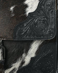 American Darling Hand Tooled Hair On Genuine Leather women bag western handbag purse