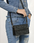 American Darling Small Crossbody Hand Tooled Genuine Leather Women Bag Western Handbag Purse