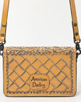 American Darling Small Crossbody Hand Tooled Genuine Leather Women Bag Western Handbag Purse