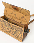 American Darling Small Crossbody Hand Tooled Genuine Leather Women Bag Western Handbag Purse