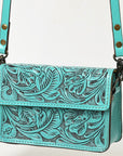 American Darling Small Crossbody Hand Tooled Genuine Leather Women Bag Western Handbag Purse