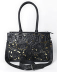 American Darling Adbg1492 Tote Hand Tooled Genuine Leather Women Bag Western Handbag Purse