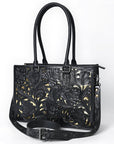 American Darling Adbg1492 Tote Hand Tooled Genuine Leather Women Bag Western Handbag Purse