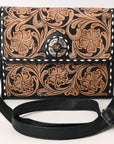 American Darling Adbg1494 Small Crossbody Hand Tooled Genuine Leather Women Bag Western Handbag Purse