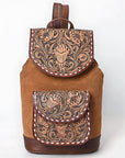 American Darling Adbg1498 Backpack Hand Tooled Genuine Leather Women Bag Western Handbag Purse