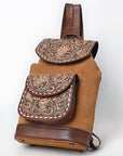 American Darling Adbg1498 Backpack Hand Tooled Genuine Leather Women Bag Western Handbag Purse