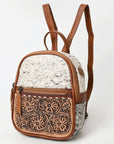 American Darling Backpack Hand Tooled Hair On Genuine Leather Women Bag Western Handbag Purse