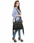 American Darling Adbg1501 Tote Hand Tooled Genuine Leather Women Bag Western Handbag Purse