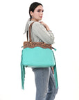 American Darling Adbg1502 Tote Hand Tooled Genuine Leather Women Bag Western Handbag Purse