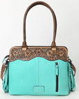 American Darling Adbg1502 Tote Hand Tooled Genuine Leather Women Bag Western Handbag Purse