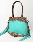 American Darling Adbg1502 Tote Hand Tooled Genuine Leather Women Bag Western Handbag Purse