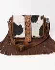 American Darling Adbg1504 Cross Body I Hand Tooled Hair-On Genuine Leather Women Bag Western Handbag Purse