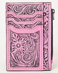 American Darling Card-Holder Hand Tooled Genuine Leather Women Bag Western Handbag Purse