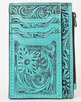 American Darling Card-Holder Hand Tooled Genuine Leather Women Bag Western Handbag Purse