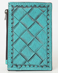 American Darling Card-Holder Hand Tooled Genuine Leather Women Bag Western Handbag Purse
