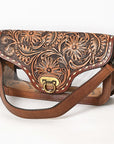 American Darling Adbg1507 Clear Bag Hand Tooled Genuine Leather Women Bag Western Handbag Purse