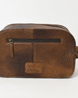 American Darling Adbg1509A Toiletry Hand Tooled Genuine Leather Women Bag Western Handbag Purse