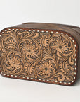American Darling Adbg1509A Toiletry Hand Tooled Genuine Leather Women Bag Western Handbag Purse