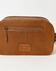 American Darling Adbg1509A Toiletry Hand Tooled Genuine Leather Women Bag Western Handbag Purse