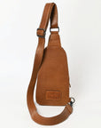 American Darling Sling Hand Tooled Upcycled Wool Genuine Leather Women Bag Western Handbag Purse