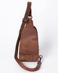 American Darling Sling Hand Tooled Upcycled Wool Genuine Leather Women Bag Western Handbag Purse