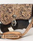 American Darling Adbg1518 Cross Body I Hand Tooled Hair-On Genuine Leather Women Bag Western Handbag Purse