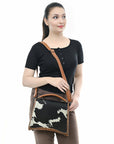 American Darling Adbg1520 Tote Hair-On Genuine Leather Women Bag Western Handbag Purse