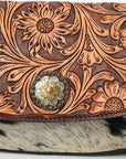 American Darling Adbga569 Cross Body I Hand Tooled Hair-On Genuine Leather Women Bag Western Handbag Purse