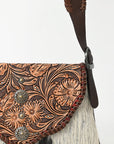 American Darling Cross Body I Hand Tooled Hair-On Genuine Leather Women Bag Western Handbag Purse |