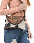 American Darling Cross Body I Hand Tooled Hair-On Genuine Leather Women Bag Western Handbag Purse |