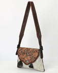 American Darling Cross Body I Hand Tooled Hair-On Genuine Leather Women Bag Western Handbag Purse |
