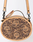 American Darling Canteen Hand Tooled Genuine Leather women bag western handbag purse