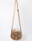American Darling Canteen Hand Tooled Genuine Leather women bag western handbag purse