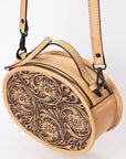 American Darling Canteen Hand Tooled Genuine Leather women bag western handbag purse