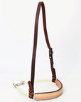 Comfytack Western Horse Round Nose Caveson Genuine Leather Noseband