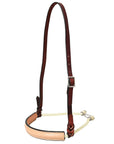 Comfytack Western Horse Round Nose Caveson Genuine Leather Noseband