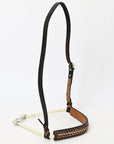 Comfytack Western Horse Round Nose Caveson Genuine Leather Noseband