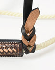Comfytack Western Horse Round Nose Caveson Genuine Leather Noseband