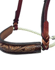 Comfytack Western American Leather Horse Noseband Roper Brown