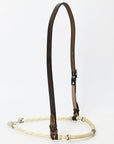 Comfytack Western Horse Round Nose Caveson Genuine Leather Noseband