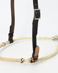 Comfytack Western Horse Round Nose Caveson Genuine Leather Noseband