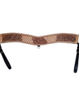 COMFYTACK Western Leather Horse Tripping Breast Collar Brown Floral Carved