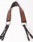 COMFYTACK Western Leather Horse Tripping Breast Collar Brown Floral Carved